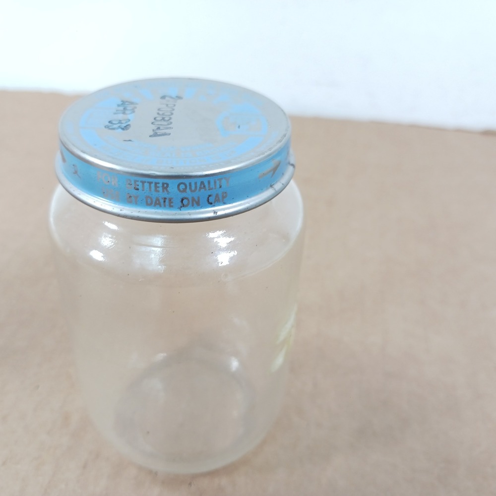 Vintage 1980s Baby Food Jars Lot Heinz Beech-Nut Glass Advertising Prop 3pc - Picture 12 of 16